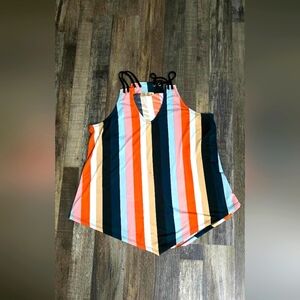 Lavish Striped Sleeveless Tank